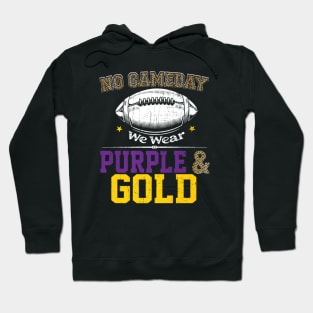 On Gameday Football We Wear Purple And Gold Leopard Hoodie